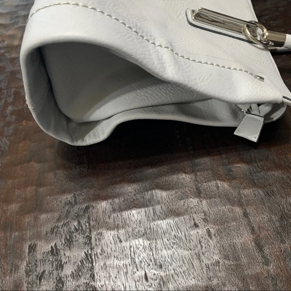 Charming Charlie light gray satchel bag